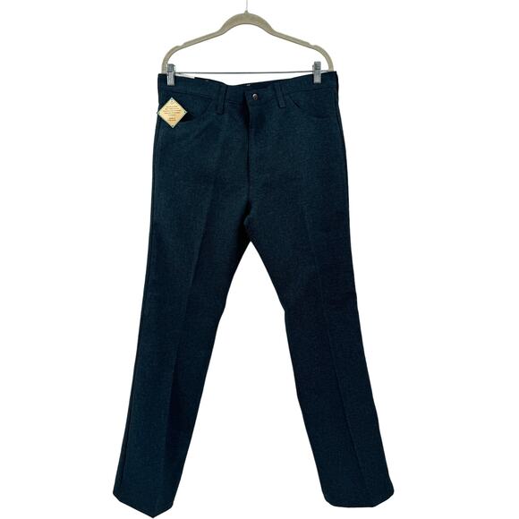 NWT Wrangler Heather Blue Wrancher Polyester Jeans Regular Fit - Picture 7 of 7